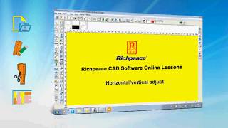 Richpeace CAD Software Online LessonsTip of the dayHorizontalvertical adjustV9 [upl. by Floria]