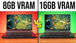 Is 8GB VRAM Enough for a Gaming Laptop 8GB vs 16GB [upl. by Ayidah134]