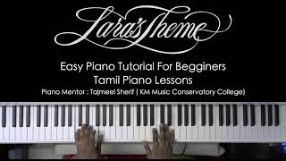 Laras Theme Piano Tutorial for Begginers With Chords [upl. by Zohar258]