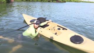 How To ReEnter A Kayak In Deep Water Standard amp Trick Method [upl. by Dewar]