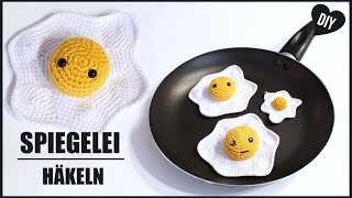 Spiegelei häkeln  Amigurumi Anleitung  OsterSpecial  DIY Tutorial by Pfirsichteufel [upl. by Lenrad419]