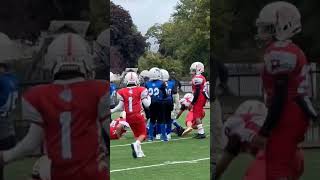 Bellports 90 Noah made it hard for North Babylon offense [upl. by Introc]