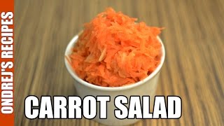 Simple Carrot Salad Recipe  How To Make Grated Carrot Salad With Apple [upl. by Hennie]