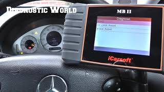 iCarsoft MB II Mercedes Service Overdue Warning Light Reset OBD2 Tool [upl. by Tabbi143]