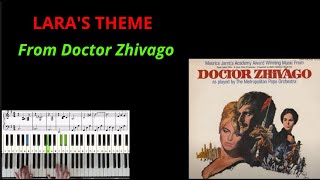 How To Play  Laras Theme  Doctor Zhivago  Easy Piano Tutorial  Sheet [upl. by Gerta]