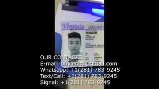 Buy Real amp Fake Virginia ID Card Passport Drivers License Visa SSN Green Card1281 7839245 [upl. by Fara]