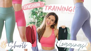 FINALLY GYMSHARK TRAINING LEGGINGS amp SHORTS TRY ON HAUL REVIEW  ASHLEY GAITA gymshark [upl. by Rehoptsirhc]