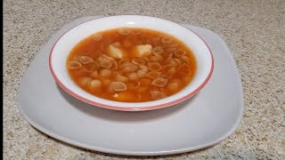 SOPA DE CARACOL  SOPA AGUADA COMIDA SIN ACEITE [upl. by Ralyks]