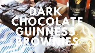 Dark Chocolate Guinness Brownies [upl. by Luzader]