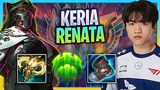 LEARN HOW TO PLAY RENATA SUPPORT LIKE A PRO  T1 Keria Plays Renata Support vs Rell Season 2023 [upl. by Pages]