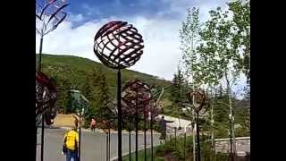 Kinetic Wind Sculptures  Vail Colorado [upl. by Ynahpit]