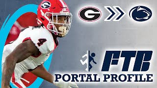 Scouting New Penn State CB AJ Harris Georgia Transfer  FTB Portal Profile [upl. by Doreg]