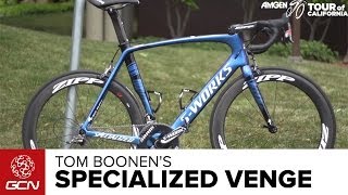 Tom Boonens Colour Changing Specialized Venge  2014 Amgen Tour Of California Coverage [upl. by Dorraj]