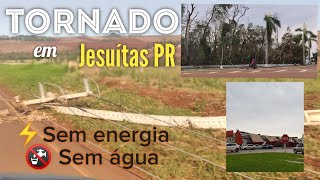 Tempestade causa prejuízos em Jesuítas PR faz estragos e cidade fica sem energia e água [upl. by Aiam]