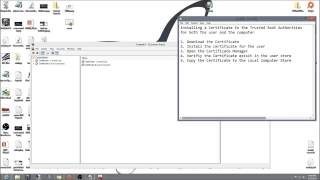 Install a Certificate to the Trusted Root Authorities [upl. by Ambrogino52]