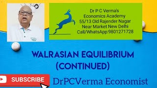 Walrasian Equilibrium Continued [upl. by Pickett]