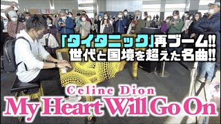 ストリートピアノ世代と国境を超えた｢タイタニック｣の名曲、｢My Heart Will Go On｣を弾いてみた！セリーヌ･ディオン [upl. by Friday]