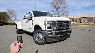 2021 Ford F350 Super Duty King Ranch Start Up Test Drive Walkaround and Review [upl. by Ahsied]