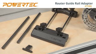 How to Use a Track Saw Guide as a Router Track Guide POWERTEC Router Guide Rail Adapter carpentry [upl. by Kavita]