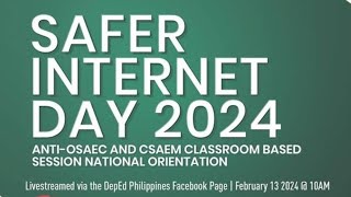 DepEd Safer Internet Day 2024 [upl. by Rehtae]