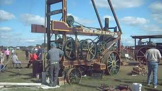 Steam powered Keystone Well Drilling Rig at Baraboo Wisconsinavi [upl. by Cornew]