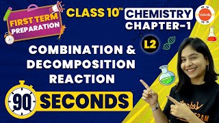 CBSE Class 10  Combination and Decomposition Reaction One Shot  Chemical Reaction and Equations [upl. by Mages551]