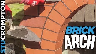 Bricklaying  Building Brick Arch feature [upl. by Juditha329]