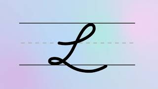 Cursive Writing – Capital Letter L  For Beginners Handwriting  Uppercase [upl. by Ative353]