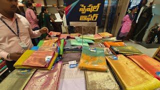 CMR Shopping mall latest sarees fancy Sarees pattu Sarees CMR Shopping mall hyderabad Offers [upl. by Aynam89]