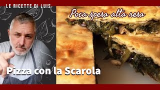 PIZZA Con la SCAROLA RICETTA ORIGINALE Napoletana [upl. by Lerrej]