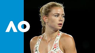 Camila Giorgi takes the second set against Karolina Pliskova  Australian Open 2019 Round 3 [upl. by Novy]