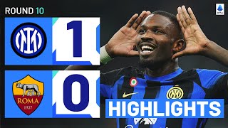 INTERROMA 10  HIGHLIGHTS  Thuram edges Roma at San Siro  Serie A 202324 [upl. by Nasar329]