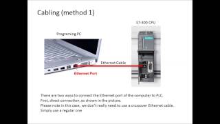 Access to Siemens S7300 PLC via Ethernet Network Part 1 of 8 [upl. by Laryssa]