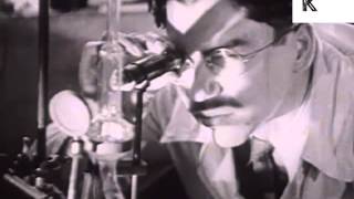 1930s Scientists at Work in Laboratory Science Research Archive Footage [upl. by Rosanna]