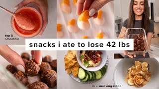 Easy snacks I ate to lose 42 lbs low calorie  delicious [upl. by Enorahs]