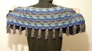 How to Crochet a Shawl  Bavarian Stitch Shawl Tutorial [upl. by Eiuqcaj698]