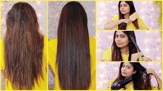 KERATIN TREATMENT At Home for Straight Smooth Shiny Hair  Using Natural Ingredients  100 Result [upl. by Jacob]