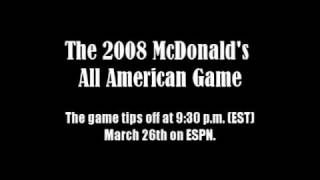 2008 McDonalds AllAmerican Preview Tyreke Evans Brandon Jennings etc [upl. by Nwahsir]