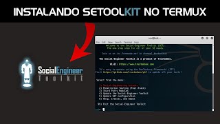 Como instalar o SETOOLKIT no Termux [upl. by Renaxela]