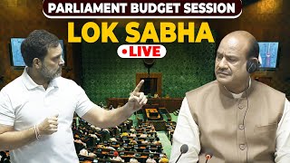 Lok Sabha LIVE  Parliament Monsoon Session Budget 2024 Discussion Rahul Gandhi Congress BJP PM [upl. by Aihsenal201]