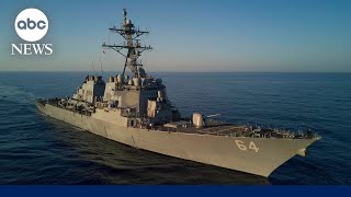 LIVE Defense Department officials deliver remarks on Navy destroyer missile incident  ABC News [upl. by Alburga]