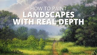 How to paint realistic landscapes Forgotten Road Part 3 [upl. by Adnawt279]