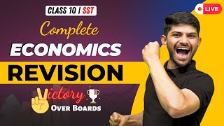 Live Marathon Complete Economics  Complete Revision Class 10 SST  Digraj Sir [upl. by Akitahs]