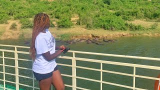 Kazinga Channel Boat Cruise  Queen Elizabeth National Park [upl. by Monjan675]