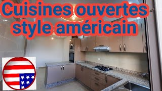 appartements équipés de cuisines avec espace ouvert👉🇺🇲style américain شقق بمطبخ مفتوح آستايل أمركي [upl. by Aitsirhc]