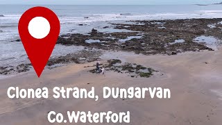 Drone flight over Clonea Strand Dungarvan  DJI Mini 4 Pro  Moving to Ireland [upl. by Ellehsim]