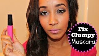 Makeup Trick Monday How to Fix Clumpy Mascara [upl. by Anihpesoj]