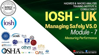 IOSH Managing Safely V50  Module 7  Measuring performance [upl. by Macomber311]