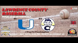 1 Union Scotties vs 8 Carmichaels Mighty Mikes  WPIAL Baseball  1A Quarterfinals  May 20 2024 [upl. by Nelubez]