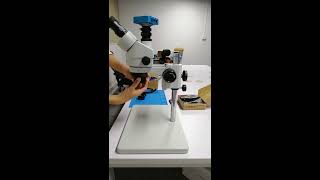 Eakins Trinocular stereo microscope installation video [upl. by Zora613]